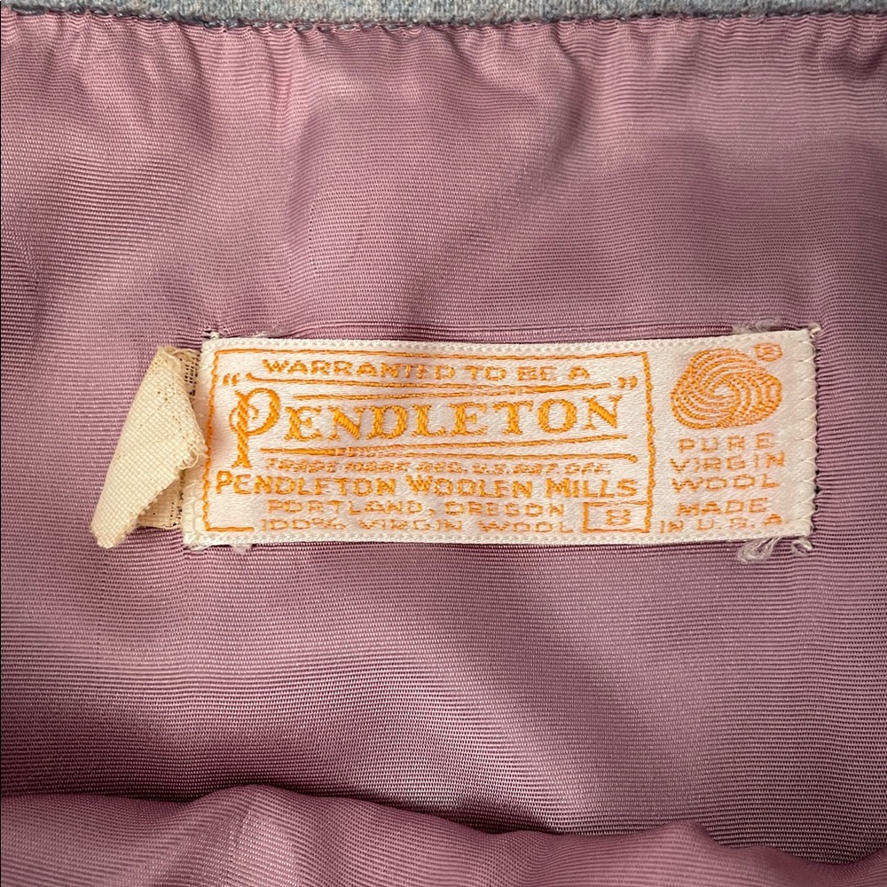 Vintage Pendleton Women's Gray Pencil Skirt.  Size 8. - Picture 3 of 5